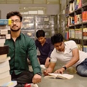 study in library